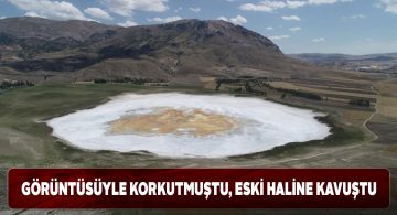 Kuruyup kalan Kellah gölü yeniden su tuttu