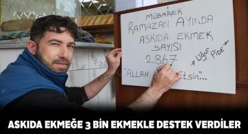 3 bin ‘Askıda Ekmek’ ihtiyaç sahiplerine dağıtılacak