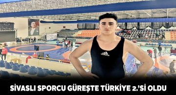 Sivaslı Ebubekir güreşte Türkiye ikincisi oldu