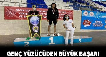 Sivaslı genç yüzücü 3 altın 1 gümüş madalya aldı