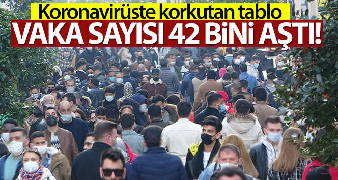 Türkiye’de son 24 saatte 42.308 koronavirüs vakası tespit edildi