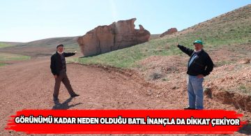 Deve görünümlü kaya yerli ve yabancı turistlerin ilgisini çekiyor