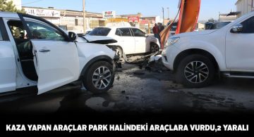 Dört aracın karıştığı kazada 2 yaralı var