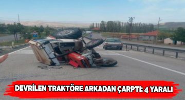 Gemerek ilçesinde meydana gelen trafik kazasında 4 yaralı