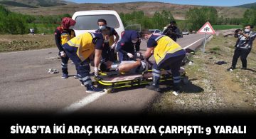 İki aracın çarpışması sonucu 9 yaralı