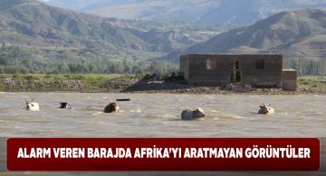 Kuraklık Kılıçkaya Barajı’nda ilginç görüntüler ortaya çıkardı