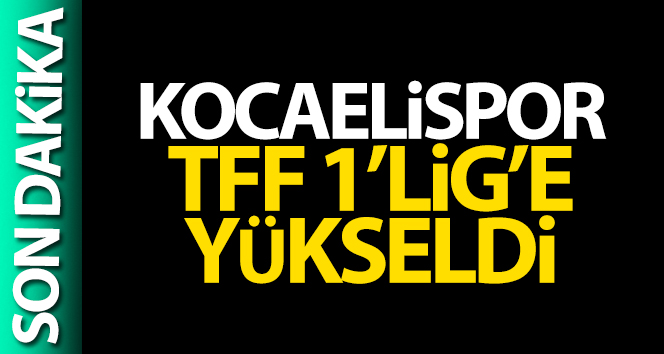 Kocaelispor, TFF 1. Lig’e yükseldi