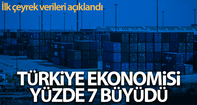 Türkiye ekonomisi ilk çeyrekte yıllık yüzde 7 büyüdü