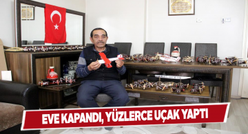 Pandemi döneminde yüzlerce uçak maketi yaptı