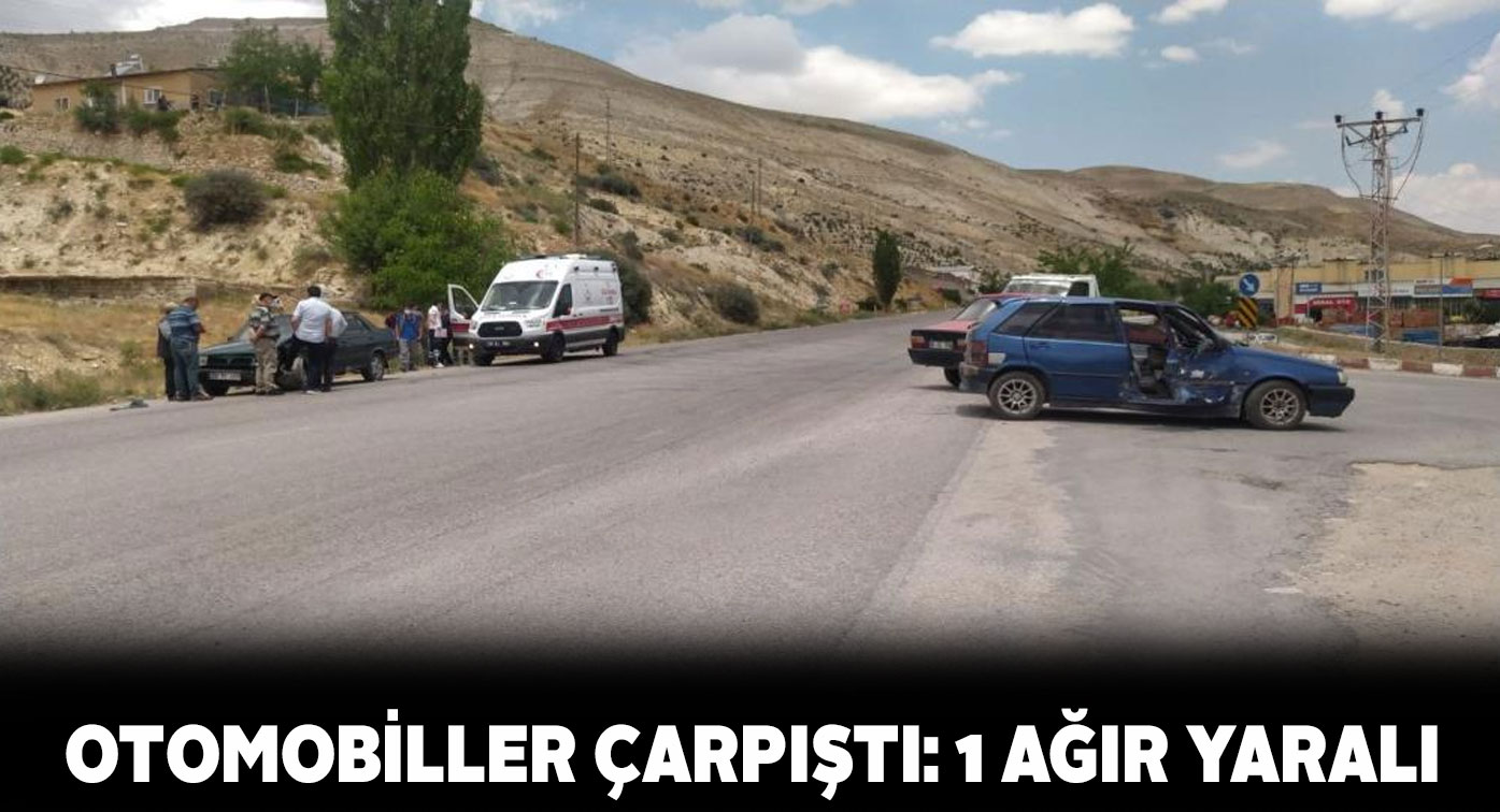 Gürün ilçesindeki trafik kazasında 1 ağır yaralı