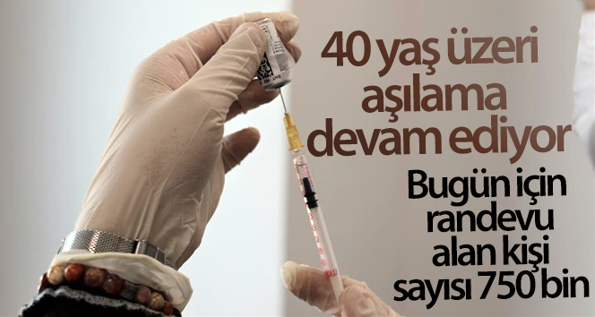 40 yaş üzeri aşılama devam ediyor: “Bugün için randevu alan kişi sayısı 750 bin”