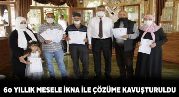 Suşehri Asrı Mezarlığı’ndaki arsa problemleri çözüme kavuşturuldu