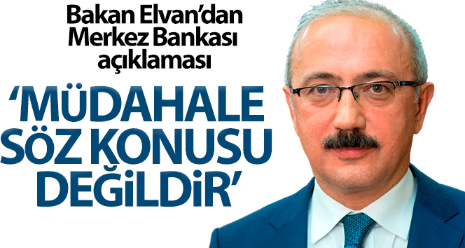 Bakan Elvan: ‘Merkez Bankası’na müdahale söz konusu değildir’