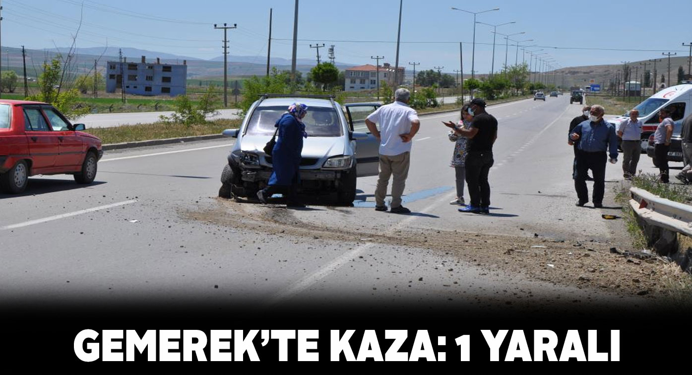 Araç kontrolden çıktı, yol kenarındaki bariyere çarptı