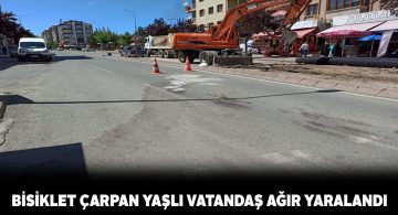 Karşıdan karşıya geçerken bisiklet çarpan vatandaşın durumu ağır
