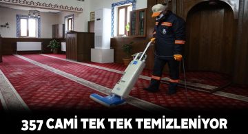 Sivas Belediyesi ekiplerinden cami temizliği faaliyeti