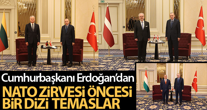 Cumhurbaşkanı Erdoğan’dan NATO zirvesi öncesi bir dizi önemli görüşmeler