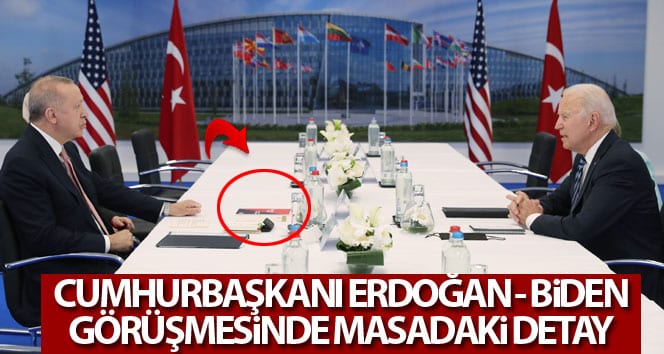 Cumhurbaşkanı Erdoğan’ın ABD Başkanı Biden ile görüşmesinde dikkat çeken kitap
