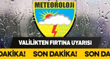 Sivas Valiliği sosyal medyadan yağış ve fırtına uyarısı yaptı