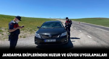 Sivas İl Jandarma Komutanlığından güven uygulamaları