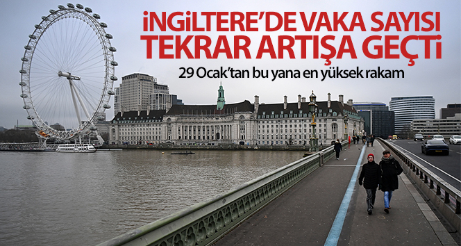 İngiltere’de 29 Ocak’tan bu yana en yüksek günlük vaka