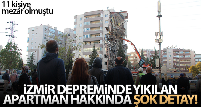 İzmir depreminde yan yatan binada kolon kesilmemiş