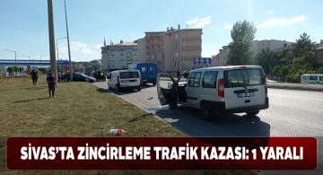 Dört aracın karıştığı zincirleme kazada 1 yaralı