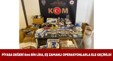 Sivas KOM Şube makaron kaçakçılığına geçit vermiyor