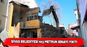 Belediye ekipleri il genelindeki metruk binaları yıkıyor