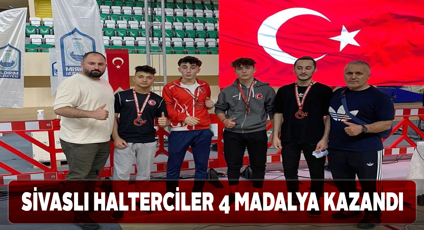 Sivaslı 4 halterci şampiyonadan madalya ile döndü