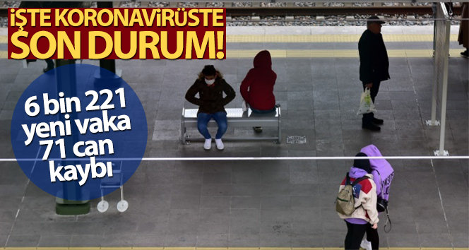 Türkiye’de son 24 saatte 6.221 koronavirüs vakası tespit edildi