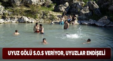 Uyuz gölünün su seviyesindeki azalma endişe yarattı