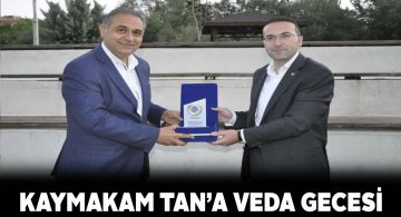 Gürün Kaymakamı Tan için veda gecesi icra edildi