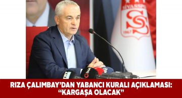 Rıza Hoca TFF’nin yabancı oyuncu kuralı ile ilgili konuştu