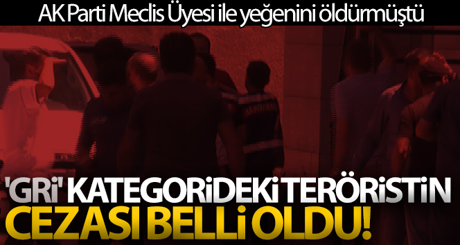 AK Parti Meclis Üyesi ile yeğenini öldüren ‘Gri’ kategorideki teröristin cezası belli oldu!