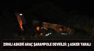 Akıncılar ilçesinde askeri araç kazası