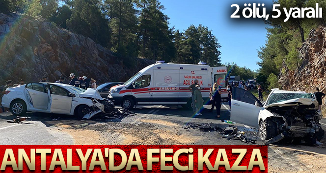 Antalya’da feci kaza: 2 ölü, 5 yaralı