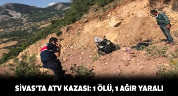 ATV aracı uçurumdan aşağı yuvarlandı