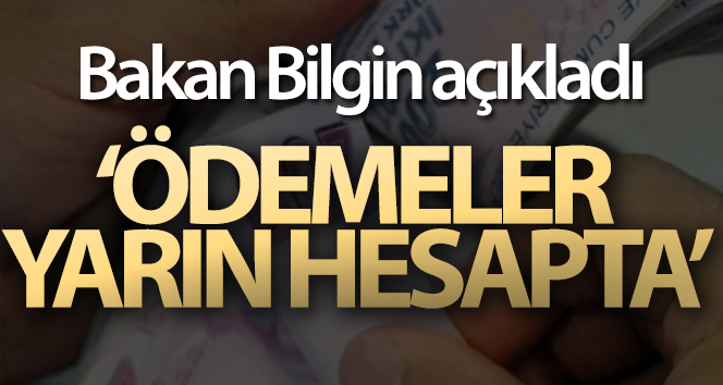 Bakan Bilgin: ‘Ödemeleri 9 Temmuz’da yapıyoruz’