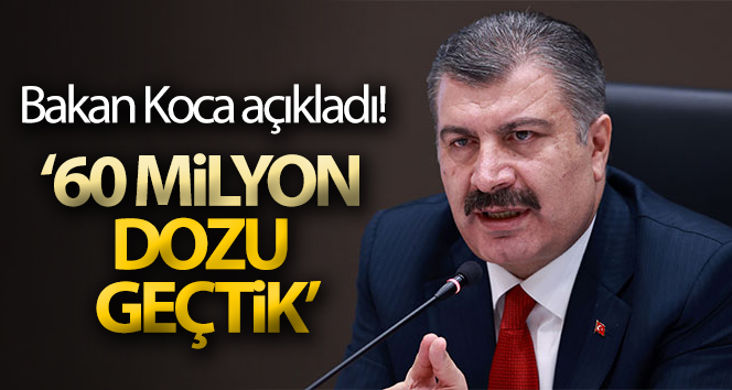 Bakan Koca’dan aşı mesajı
