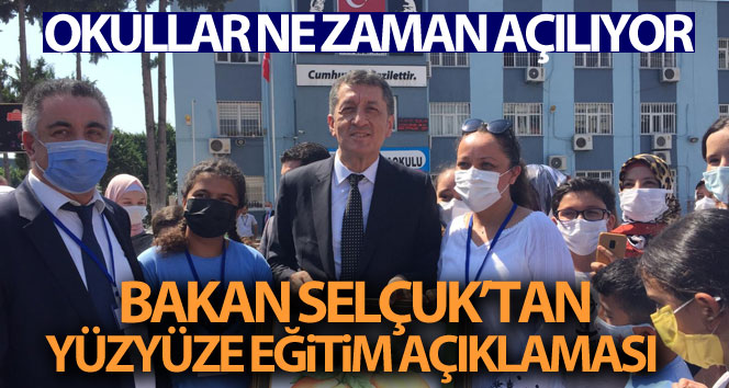 Bakan Selçuk: ‘Şu andaki bakış açımız okulların 6 Eylül tarihinde açılması yönünde’