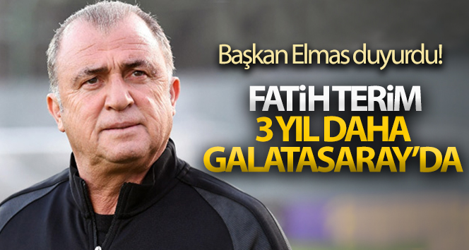 Başkan Burak Elmas duyurdu: Galatasaray Fatih Terim ile 3 yıllık sözleşme imzaladı