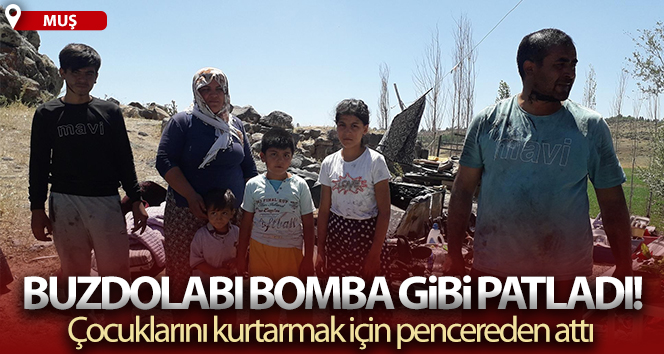 Buzdolabı patlayan ev harabeye döndü