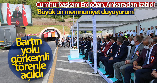Cumhurbaşkanı Erdoğan, Bartın’daki yol açılışında konuştu