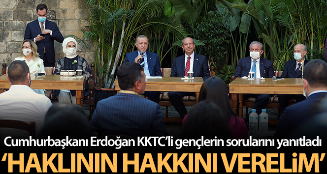 Cumhurbaşkanı Erdoğan KKTC’li gençlerle buluştu