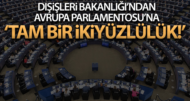 Dışişleri Bakanlığından AP’ye sert tepki: ‘Tam bir ikiyüzlülük’