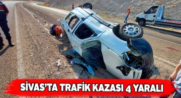 Kayseri-Malatya karayolunda araç takla attı