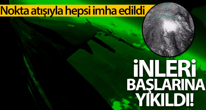 Kuzey Irak’a düzenlenen hava harekatında teröristlere ait 40’a yakın hedef imha edildi
