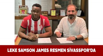 Leke James kırmızı-beyazlı formayı giydi