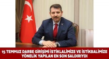 Vali Ayhan 15 Temmuz kapsamında bir mesaj yayımladı